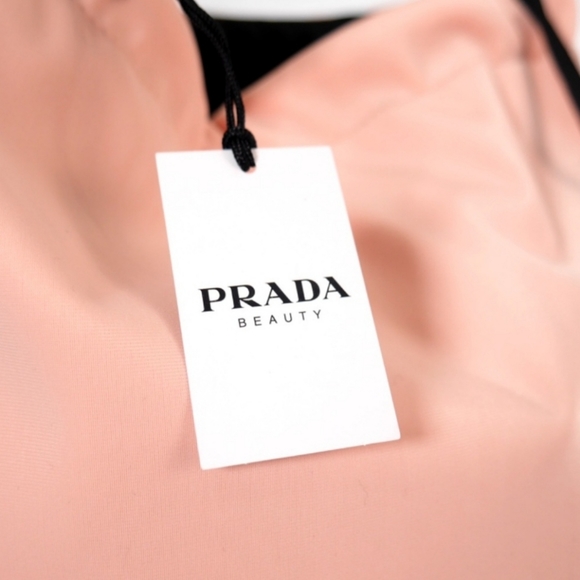 Prada Bag Reversible Pink Black Drawstring Sling Dust Bag NEW - Picture 5 of 16